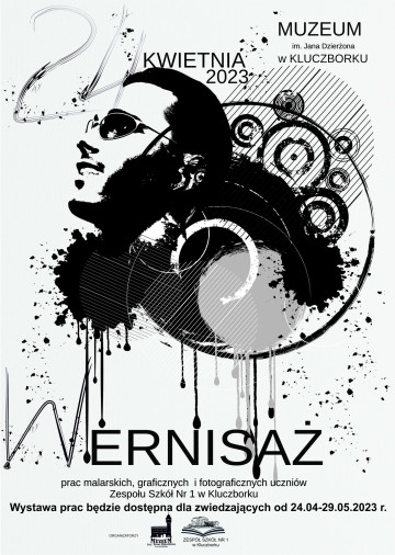 Plakat ekspozycji - czarnobiała grafika