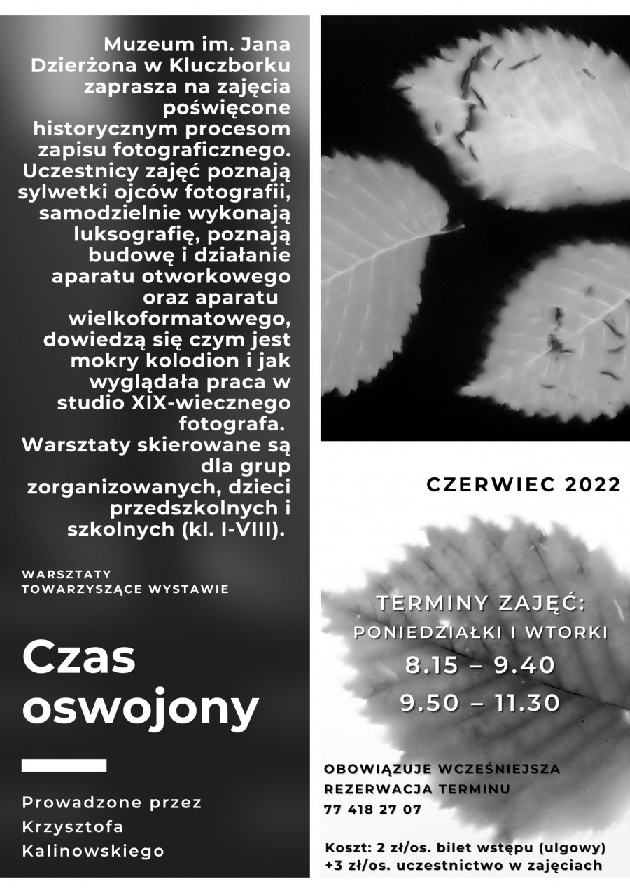 Warsztaty towarzyszące wystawie "Czas oswojony"