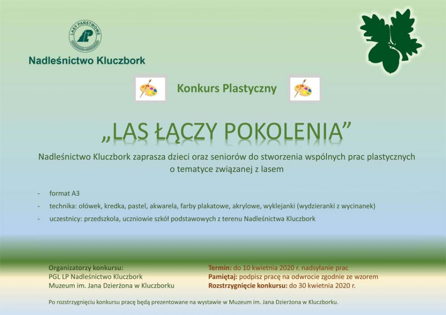 Las łączy pokolenia - konkurs plastyczny