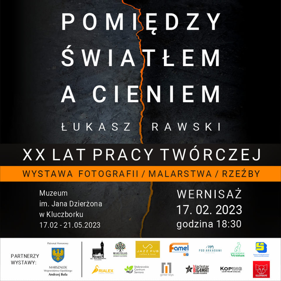 "Pomiędzy światłem a cieniem" - zapowiedź wystawy Łukasza Rawskiego, wernisaż 17 lutego o godz. 18.30