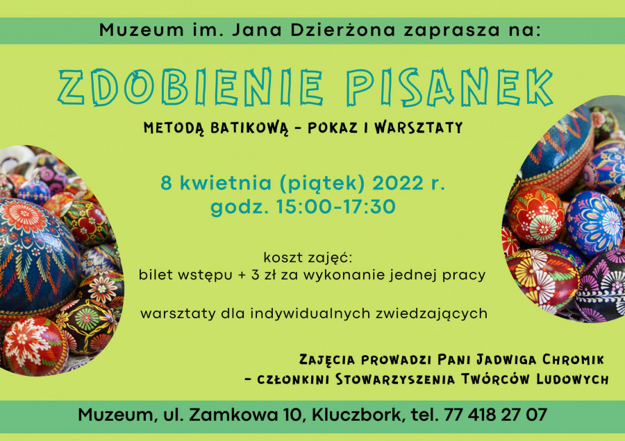 Warsztaty zdobienia pisanek techniką batikową