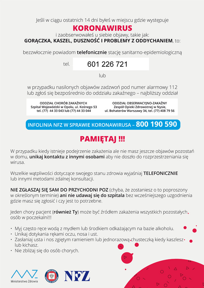 KORONAWIRUS - informacje