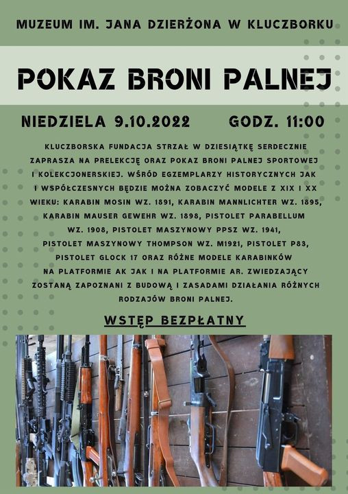 POKAZ BRONI PALNEJ (9.10.2022 o godz. 11.00)