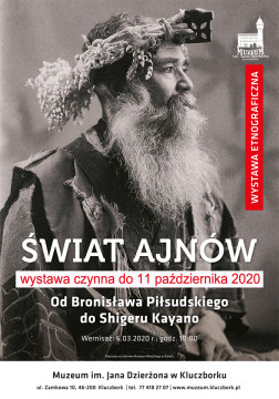 Świat Ajnów - plakat wystawy