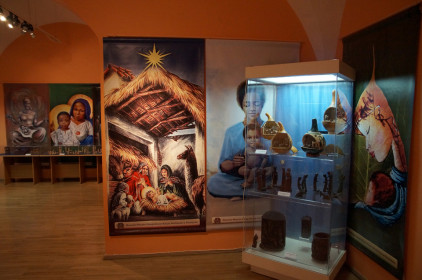 Egzotyczne szopki bożonarodzeniowe - fragment ekspozycji