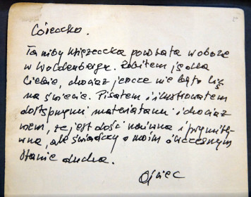 List ojca do córki wysłany z obozu jenieckiego