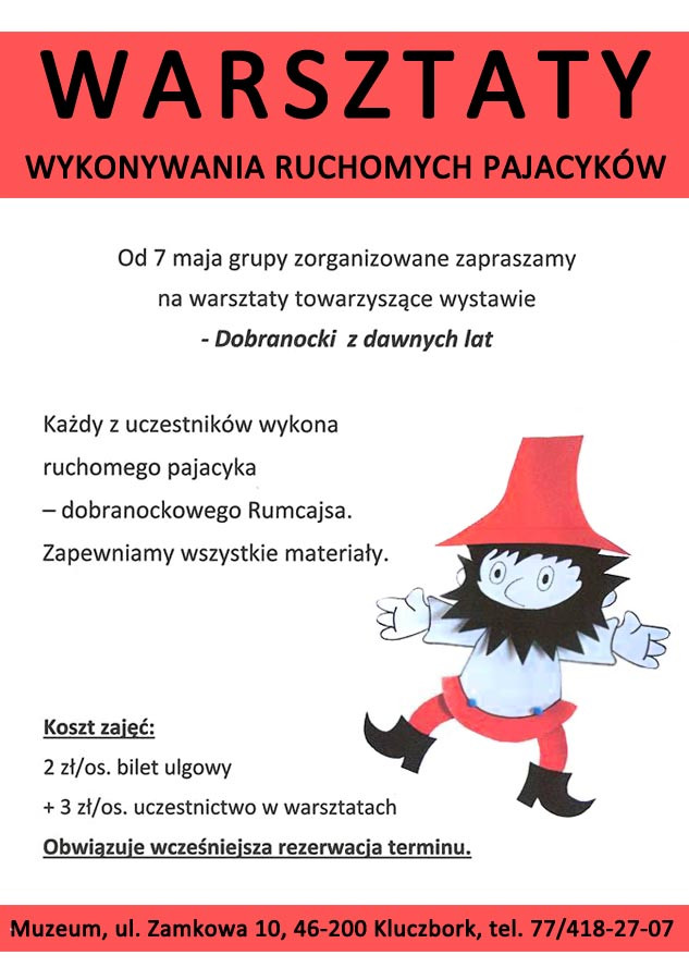 Warsztaty wykonywania pajacyków - od 7 maja 2018 r.