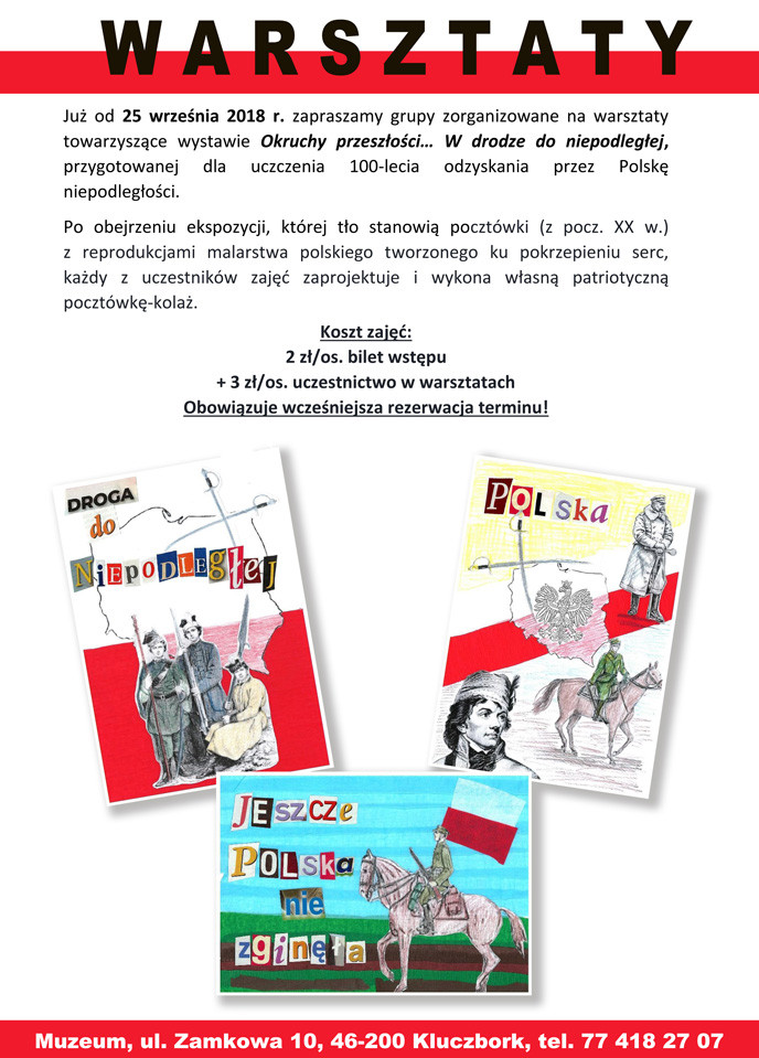 Warsztaty wykonywania patriotycznych pocztówek