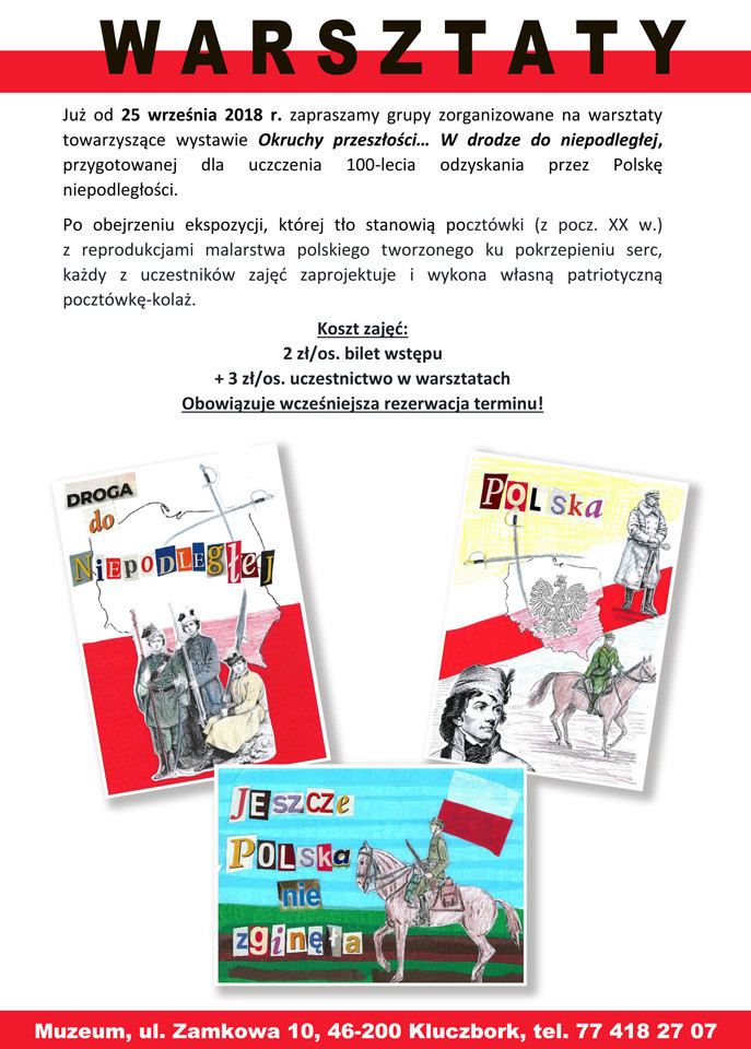 Warsztaty wykonywania patriotycznych pocztówek