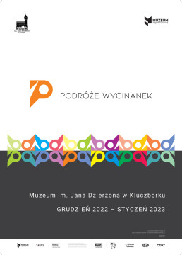 Podróże wycinanek - plakat ekspozycji
