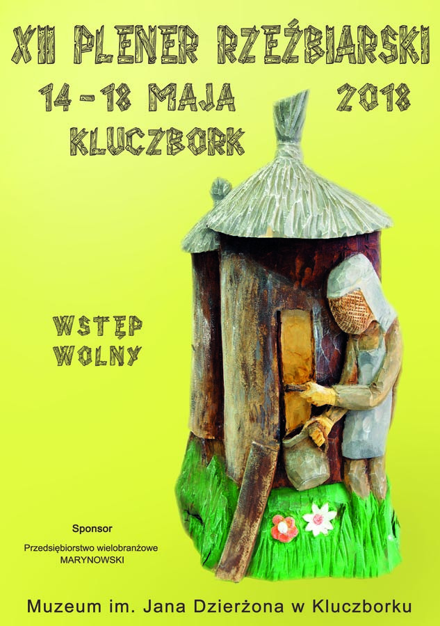 XII PLENER RZEŹBIARSKI, 14-18 maja 2018 - plakat